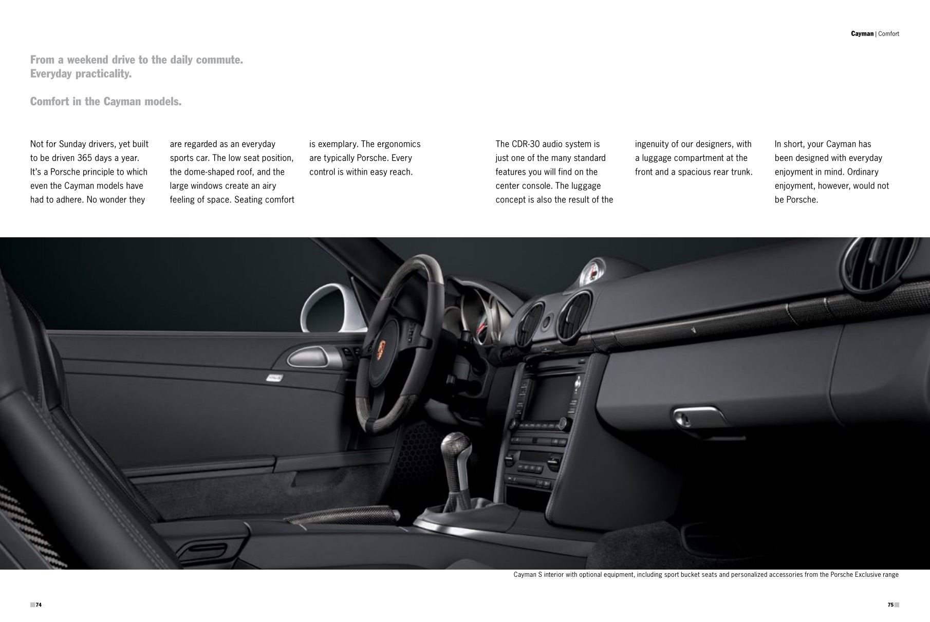 2012 Porsche Cayman Brochure Page 14